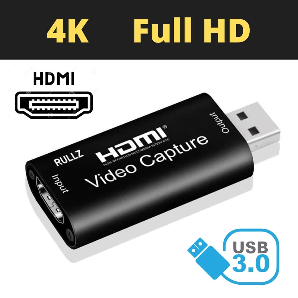 Placa De Captura de Vídeo Hdmi Usb 3.0 4k E 1080p Envio Imediato