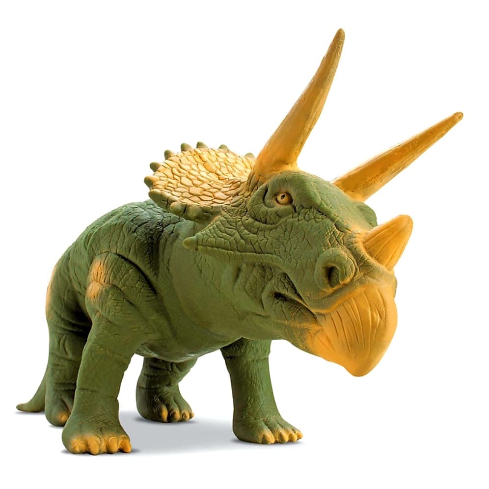 Dinossauro Triceratops Brinquedo Grande 36 Cm Vinil Macio - Bee Toys