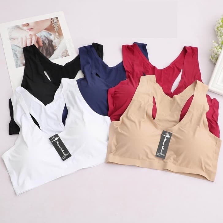 Top Sutiã Nadador Confortável Sem Costura Com Bojo