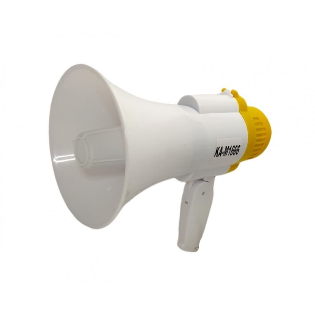 MegaFone Recarregavel Portatil com Sirene e Gravador Megaphone