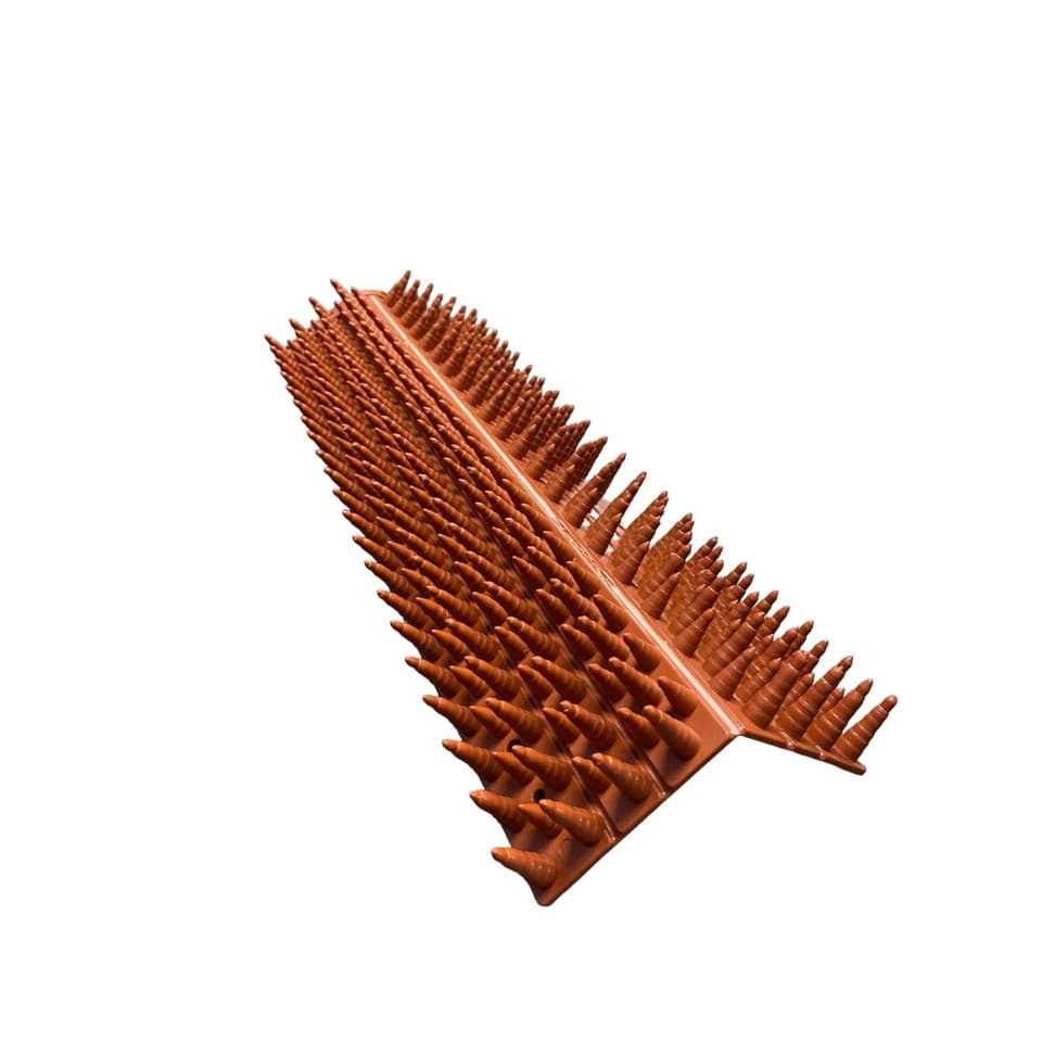 Espícula Anti Acesso Anti Pombos Espanta Gatos Repelente Barreira - 2 Peças COR TELHA