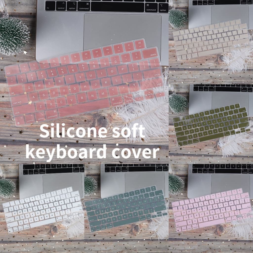 Capa De Silicone Para Mac Book Air 13.6 M2 A2681 2020/Pro 13 A2179 A2337 A238 A2251 Filme De Teclado Notebook De 13,3 Polegadas M1