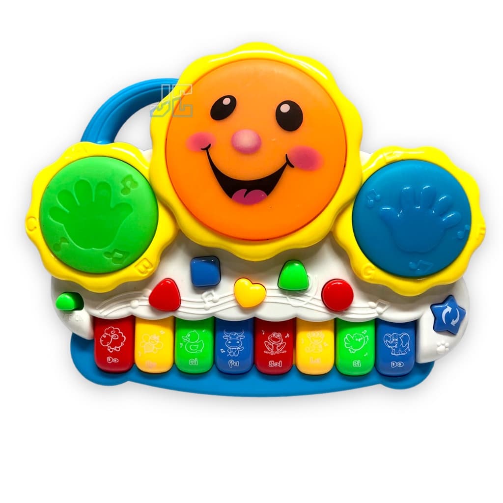 Teclado Infantil Musical solzinho drum interativo brinquedo