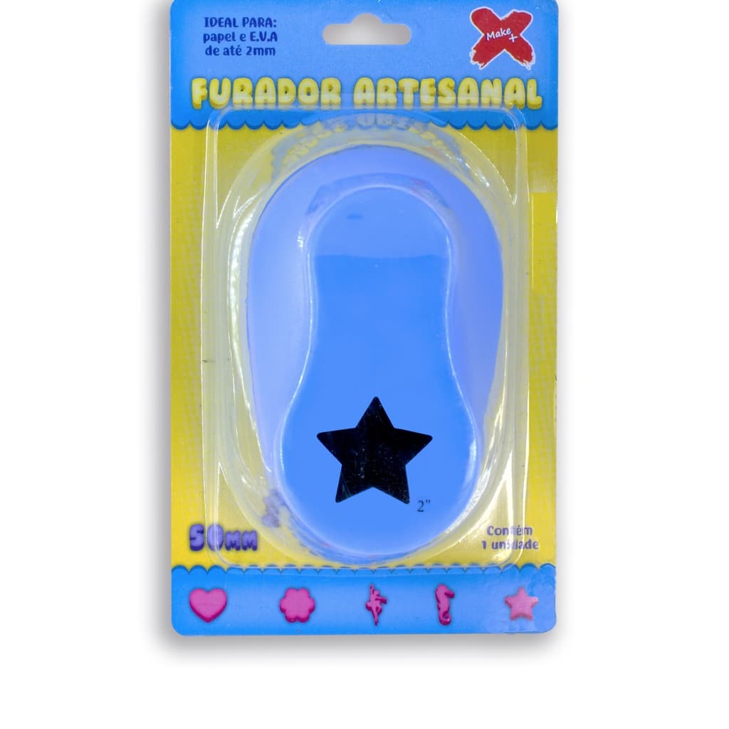 Furador Cortador Papel E Eva - Estrela - 50mm