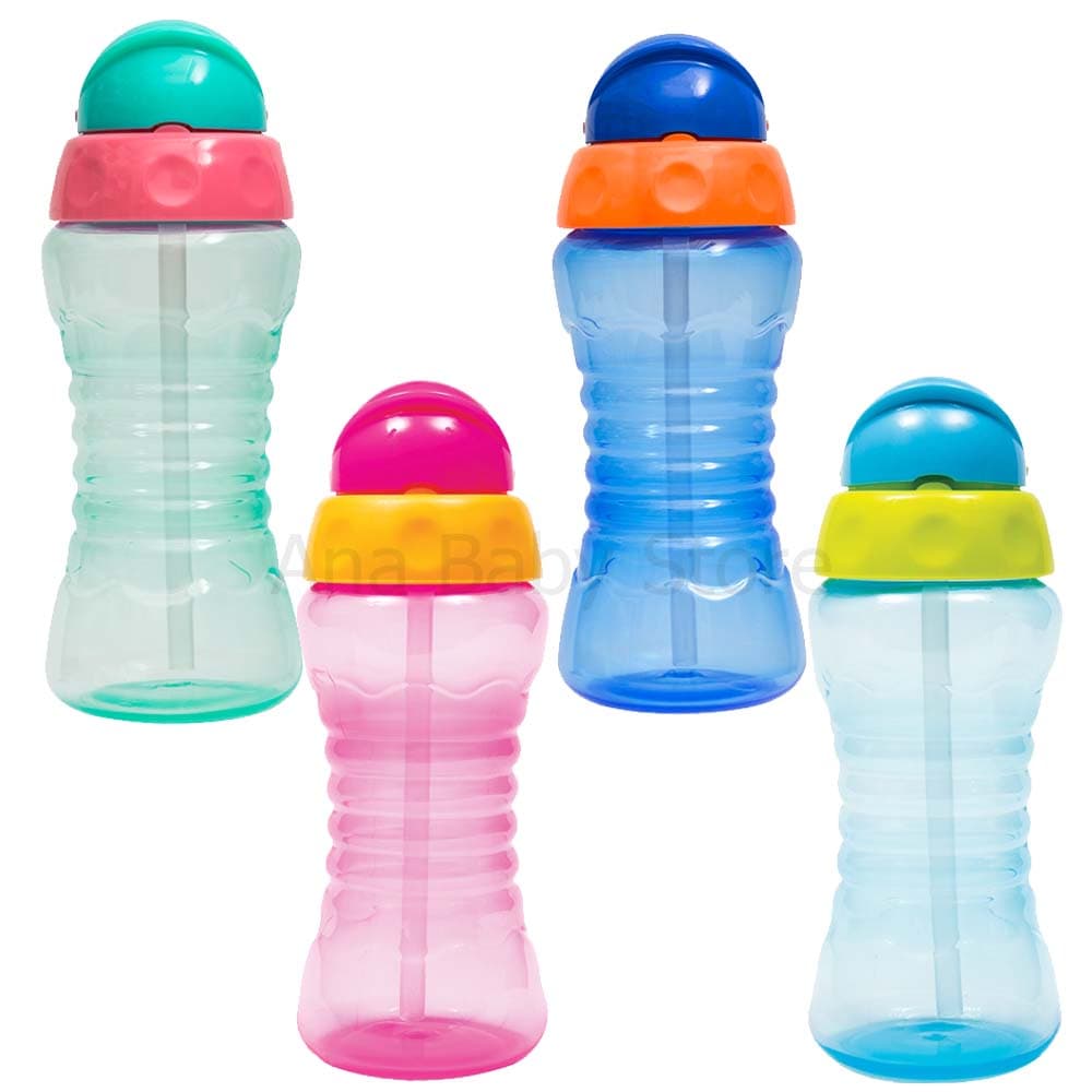 Garrafinha Infantil Com Canudo Fresh Buba Canudo De Silicone Infantil Rosa Azul