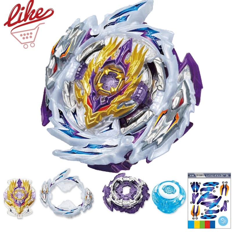 Beyblade Burst B-168 Rage Longinus Super King Topo Giratório Sem Lançador Brinquedos
