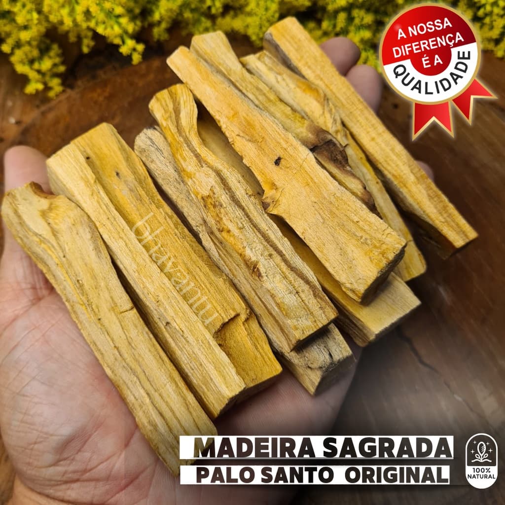 Palo Santo Peruano Incenso 100% Natural Madeira Sagrada 100 Gramas