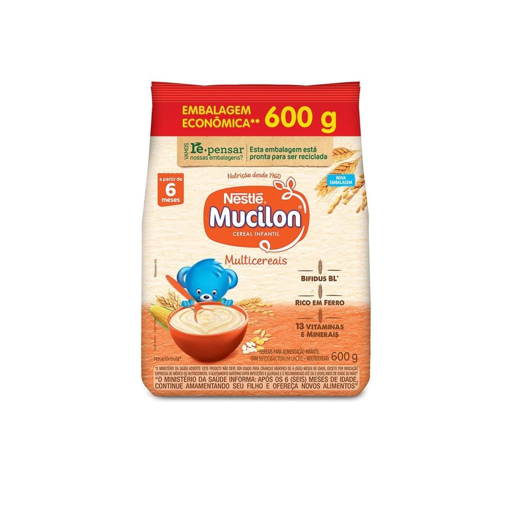 Cereal Infantil Mucilon Multicereais 600g
