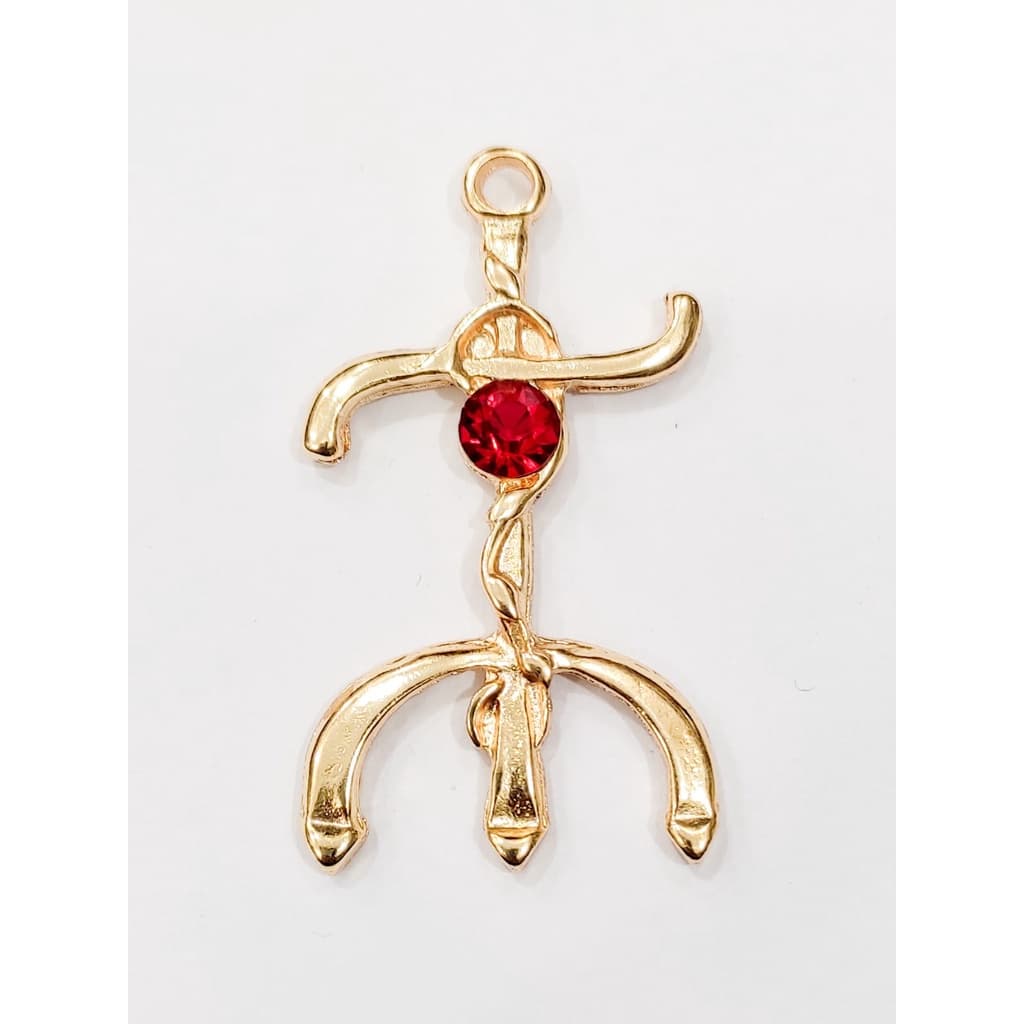 Tridente redondo grande com strass