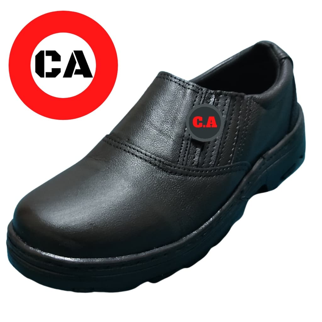 SAPATO SEGURANÇA COM CA COM SOLA DE BORRACHA