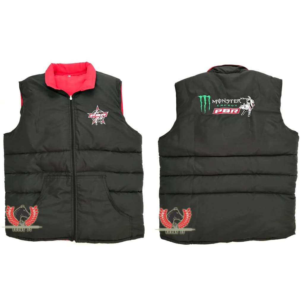 Colete Country Acolchoado Masculino Pbr Monster P06