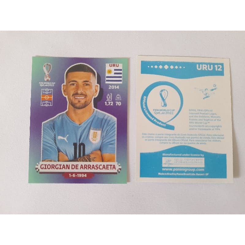 Figurinha Copa 2022 Giorgian Arrascaeta