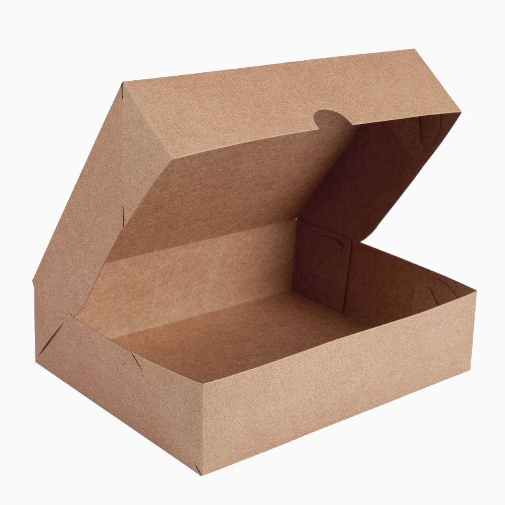 Kit 40 Caixa De Papel Kraft 20X16X5cm Presentes Doces Artesanatos Alta Qualidade