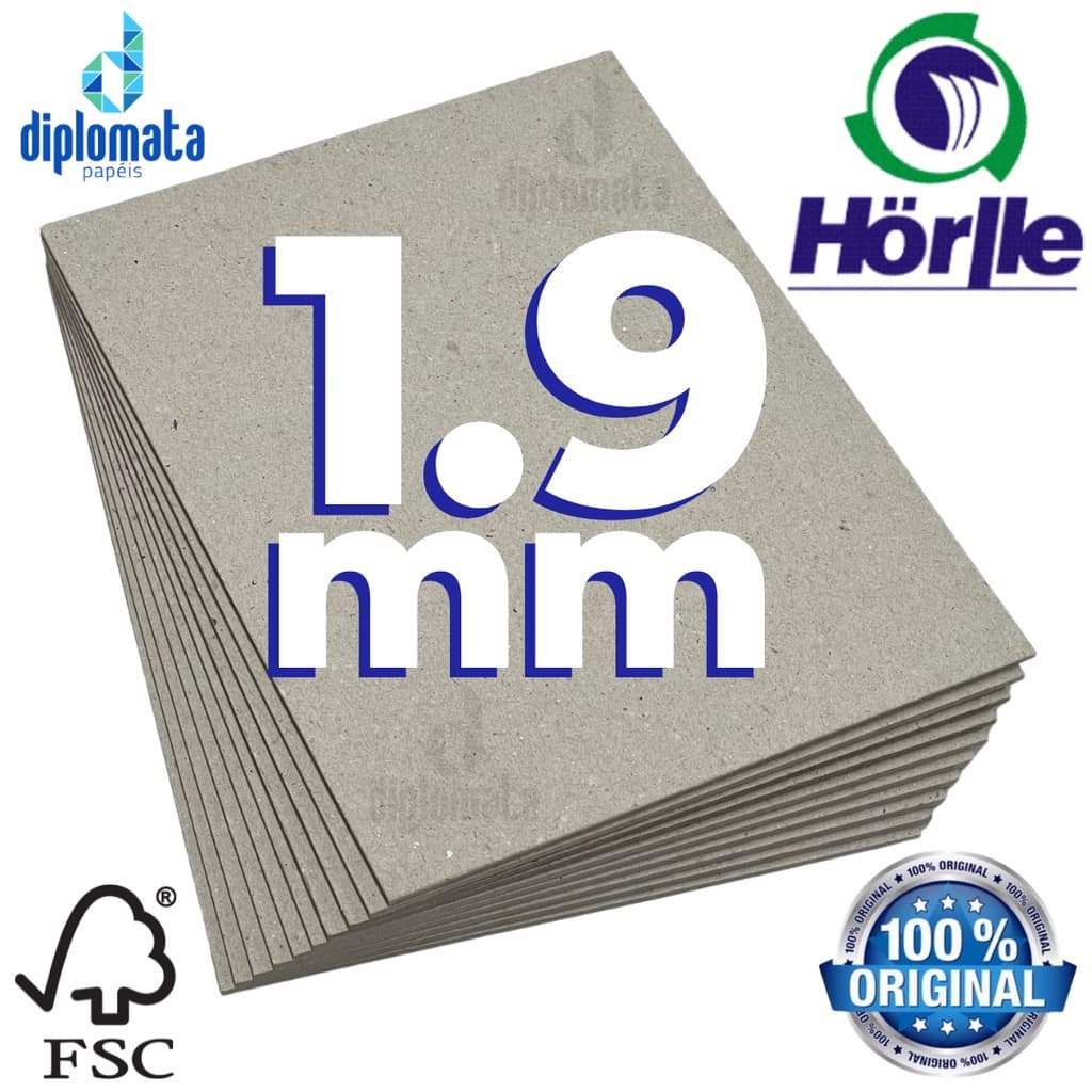 Cartão Cinza Horlle 1.9 mm ( Papelão Holler 1.9mm ) O melhor para Encadernação e Cartonagem Capa Dura 1,9mm Álbum Livro do Bebê Agenda Planner Caderno Caderneta 1,9 40x50 30x30 A3 A4 A5 A6 A7 16x22 15,5x21,5 19x27 8x11 15,3x21,5 20x22 22x32 17x22 19x24 cm