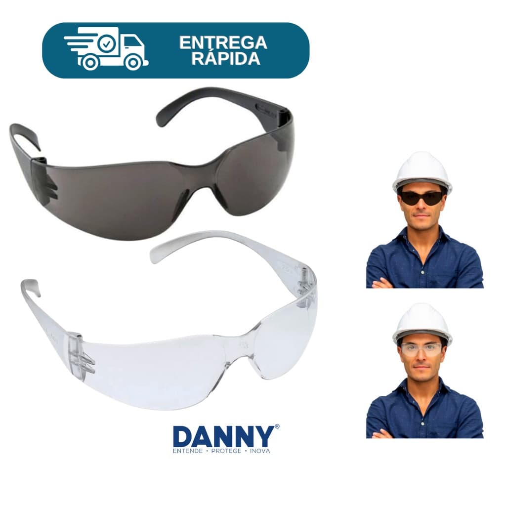 Óculos De Proteção Águia Danny Antirrisco Tipo Leopardo Segurança Epi Laboratórios Obras Indústrias