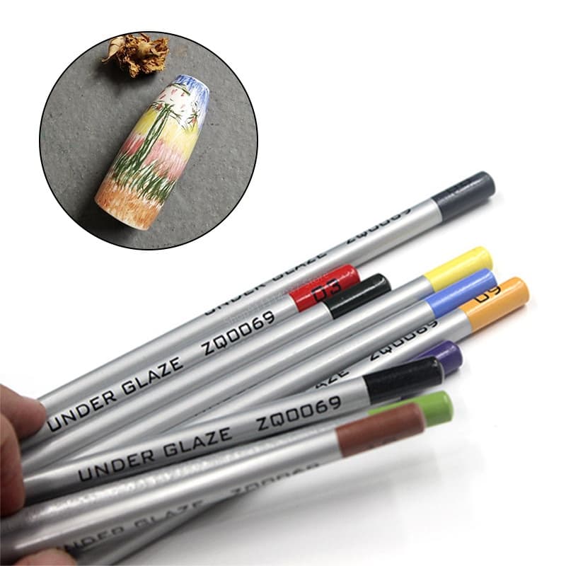 Arte De Cerâmica Underglaze Gancho Colorido A Linha Lápis De Colorir Faça Você Mesmo Pintado À Mão Pintura E