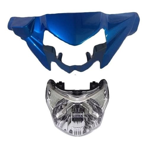 Carenagem Farol Crypton 115 Azul Original + Bloco Optico