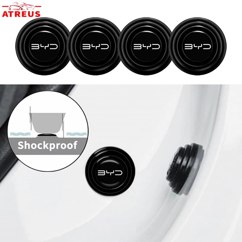 Para BYD Almofada De Silicone Anticolisão Porta De Carro Tronco Da Porta Proteção À Prova De Soundproof Silenciador Para BYD Dolphin Plus Dolphin Mini BYD Seal Yuan Plus Song Plus HAN TANG