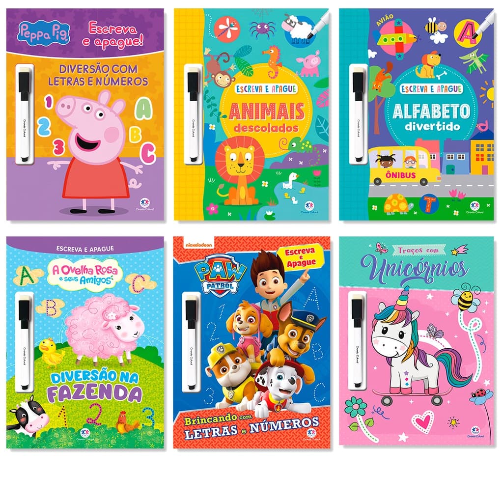 Livro Escreva e Apague com Caneta