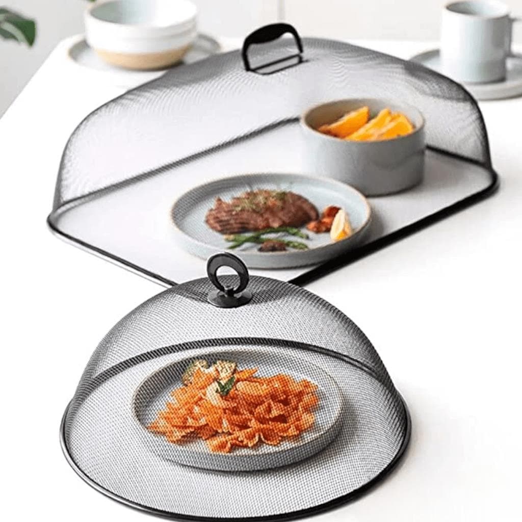 Tela Protetora Redonda Para Alimentos Metal 30cm Diametro