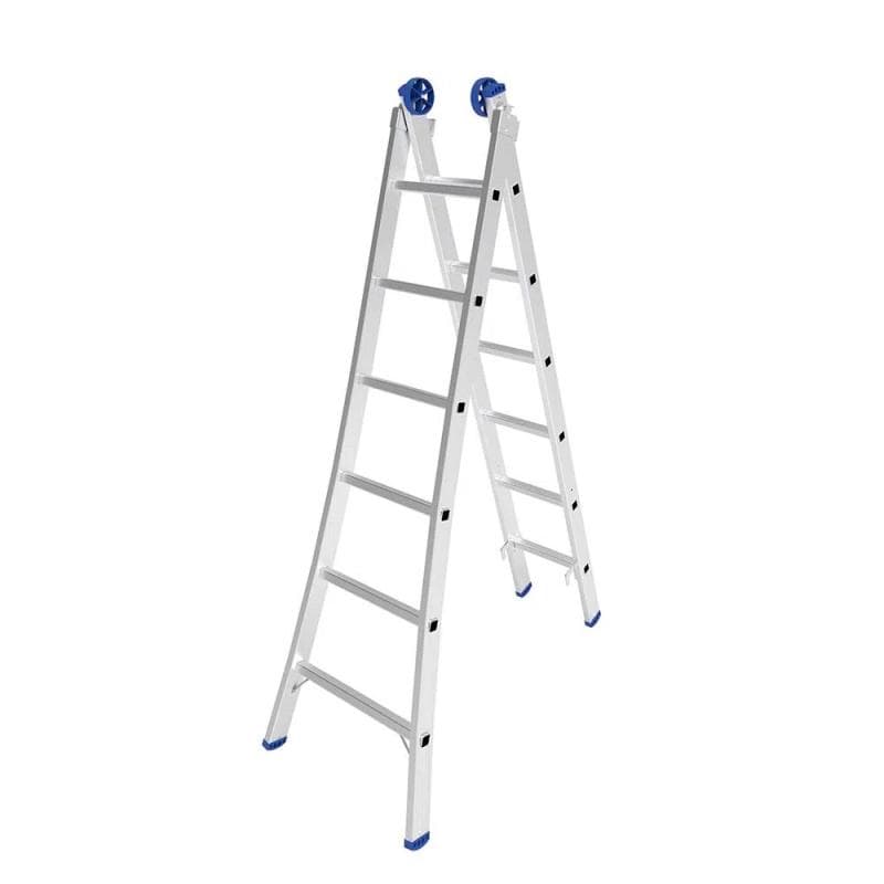 Escada Extensível Alumínio 6 Degraus 1,97 X 3,09 Metros Mor