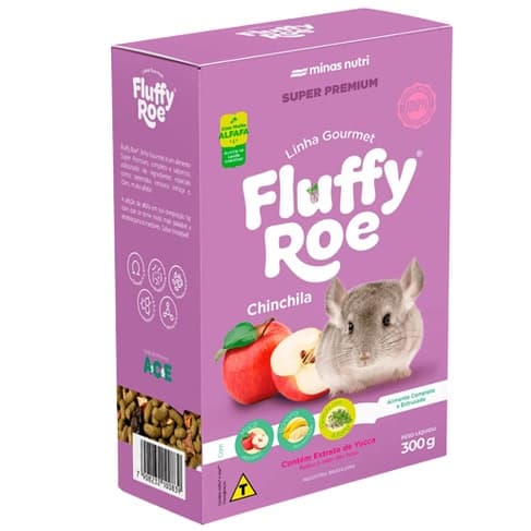 Fluffy Roe Chinchila Gourmet 300g- Minas Nutri