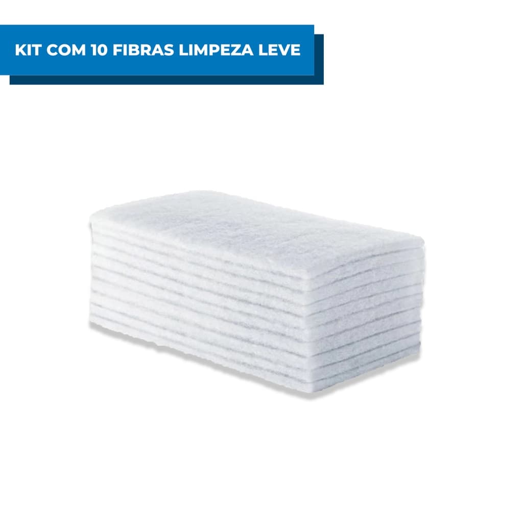 Kit Com 10 Fibra De Limpeza Leve 3m 102x230mm Tinindo Lava Louças Vidros Pratas Remove a Sujeira