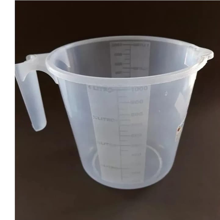 Jarra Plástica Graduada Dosador Com Alça 1litro Transparente