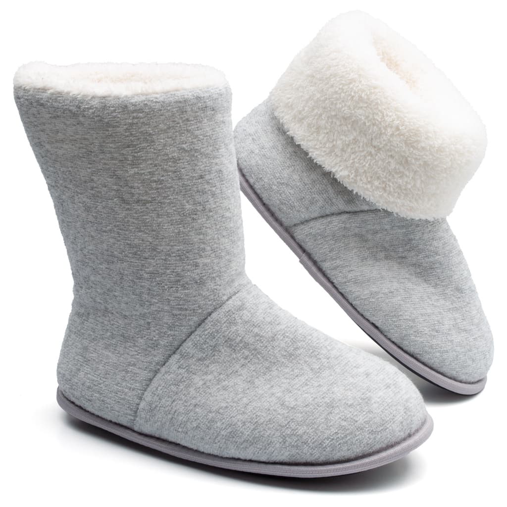 Pantufa Bota Polar Cinza Ante Derrapante Super Quentinha e Resistente Tamanhos Disponíveis 27 até 46