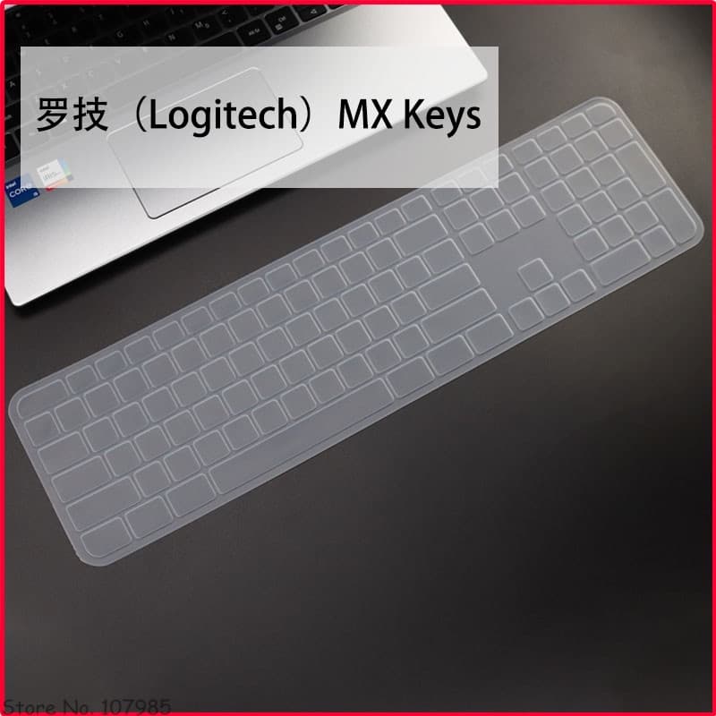 Para Logitech Craft Advanced MX Keys Teclado À Prova De Poeira Capa De Silicone Transparente D'água Skin Protector