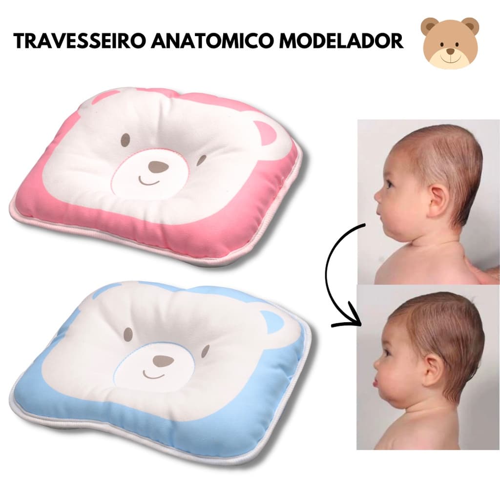 Travesseiro Recem Nascido Modelador Anatomico Ortopedico