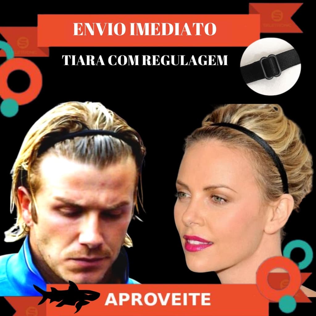 Kit 4 Tiara Elastico Prendedor De Cabelo Fita Elastica Esportiva Envio Imediato Lançamento