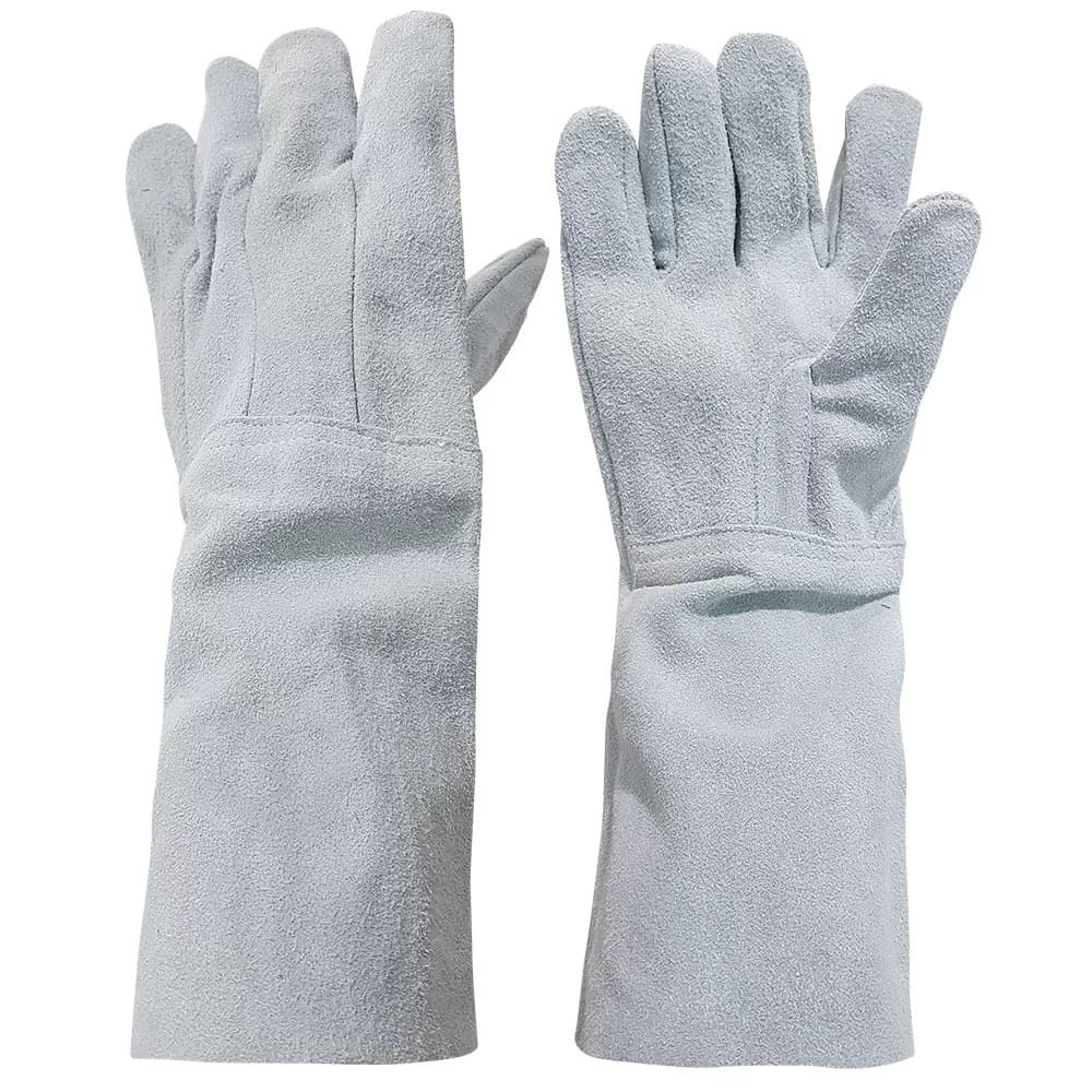 Luva de Raspa com Reforço Interno e Punho 15cm Alta Resistência e Proteção - Pro Euro