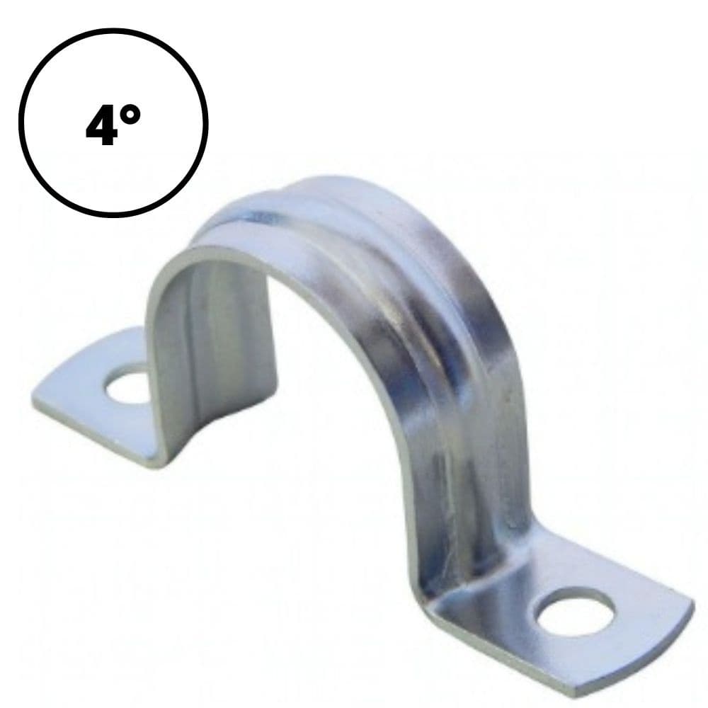 ABRACADEIRA TIPO U SIMPLES LEVE 4 POLEGADA