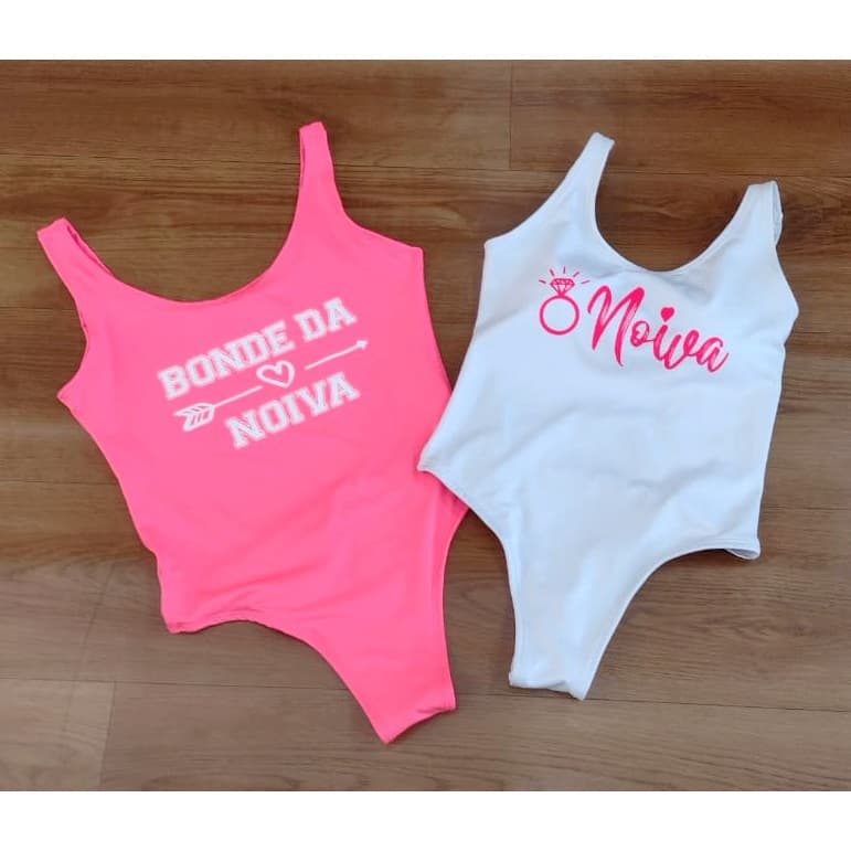 Body Maiô Chá de Lingerie Despedida de Solteira Suplex Bride Promoção