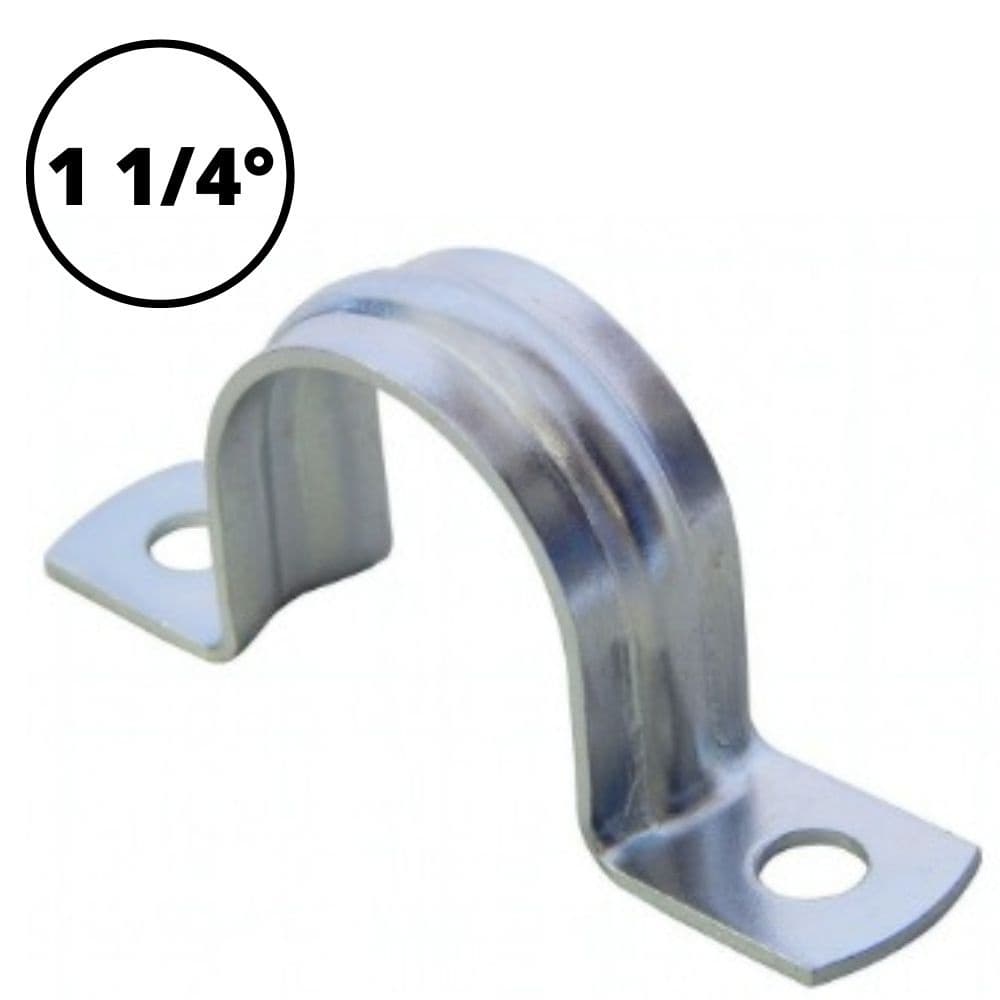 ABRACADEIRA TIPO U SIMPLES LEVE 1 1/4 POLEGADA