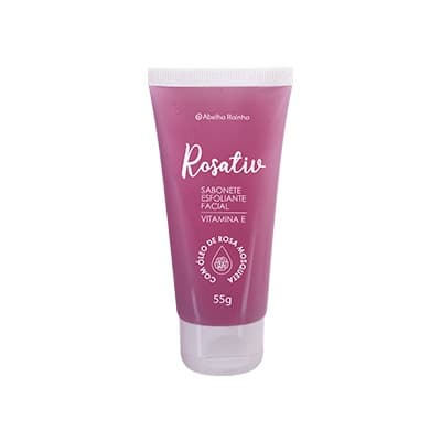 ROSATIV - SABONETE ESFOLIANTE FACIAL COM OLEO DE ROSA MOSQU  - 3080 ABELHA RAINHA