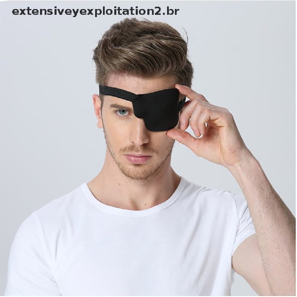 Moda Pirata Olho Patch Unissex Preto De Único EyePatch One .