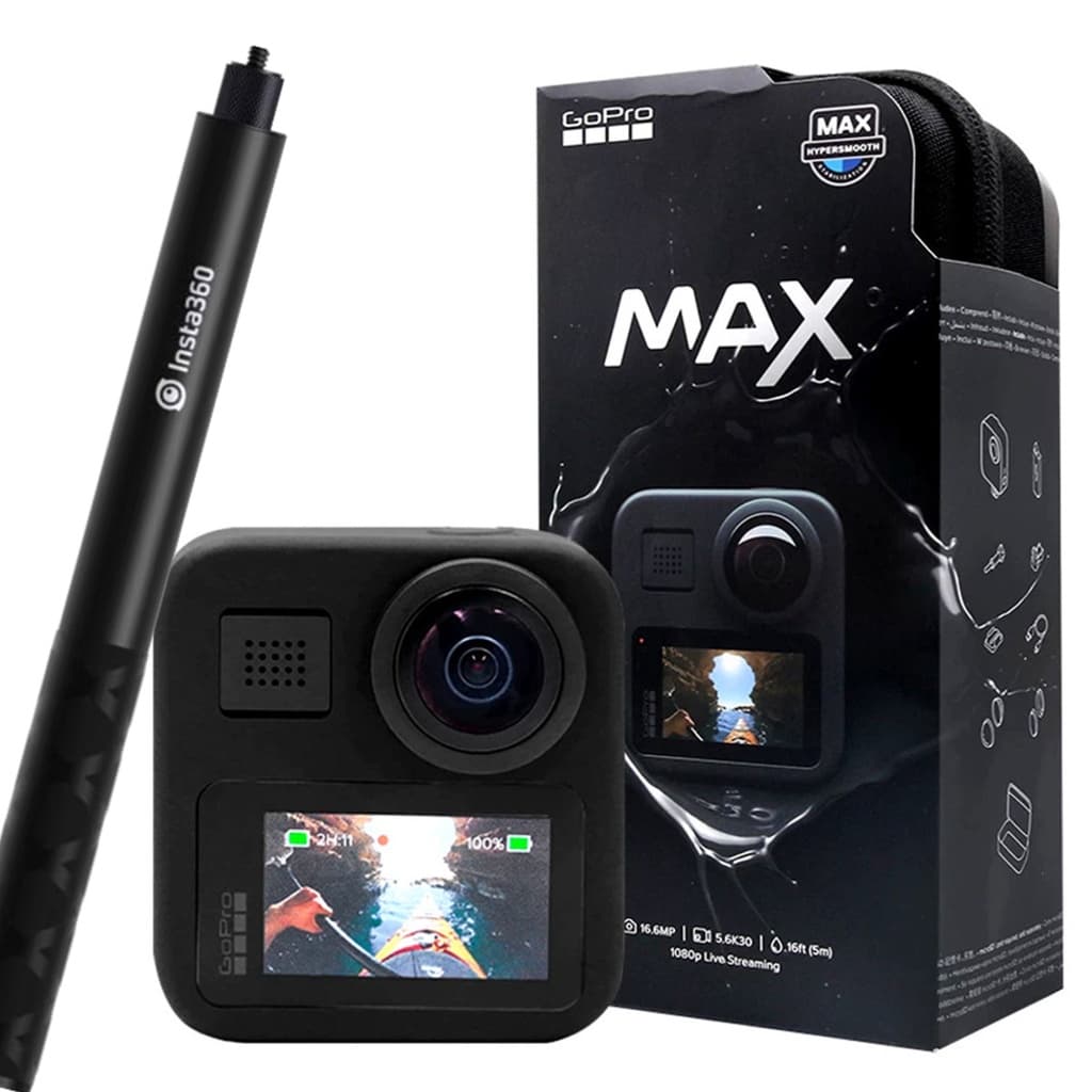 Câmera GoPro MAX 360 graus + Bastão de Selfie Invisível