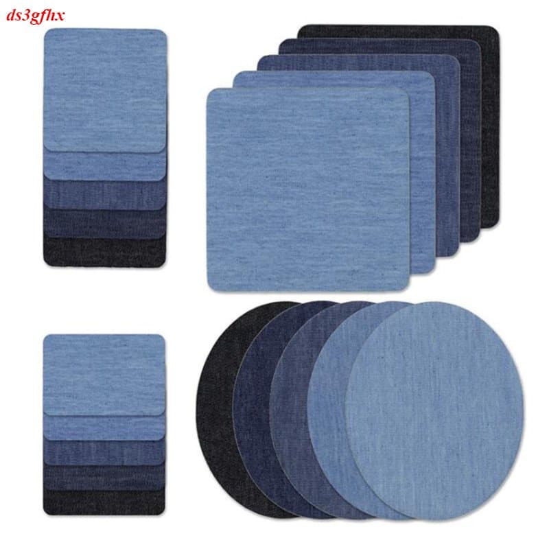 Kit De Patch Jeans Ferro De Tecido Sobre Reparo De Patches De Vestuário Suprimentos