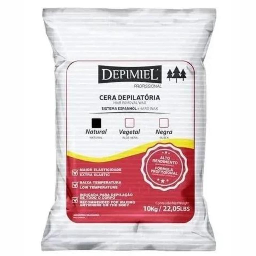 Cera Depilatória Natural Sistema Espanhol 10kg - Depimiel