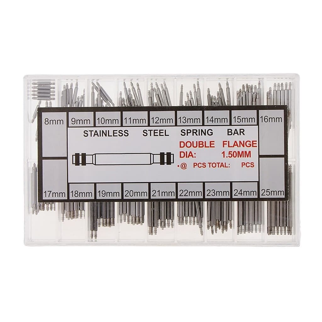 Kit com 144 Pinos para Pulseiras de Relógio 8mm a 25mm Manutenção Relojoeiro
