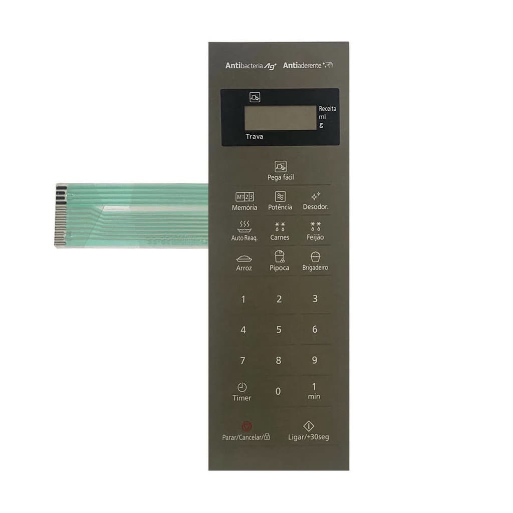MEMBRANA COMPATIVEL MICROONDAS PANASONIC NN ST 27 LW - NNST27LW - ESPELHADA