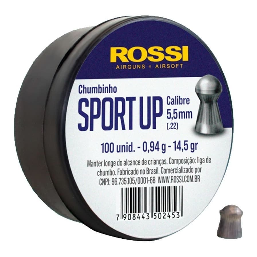 Chumbinho Rossi Target Sport Up 100un 5.5mm