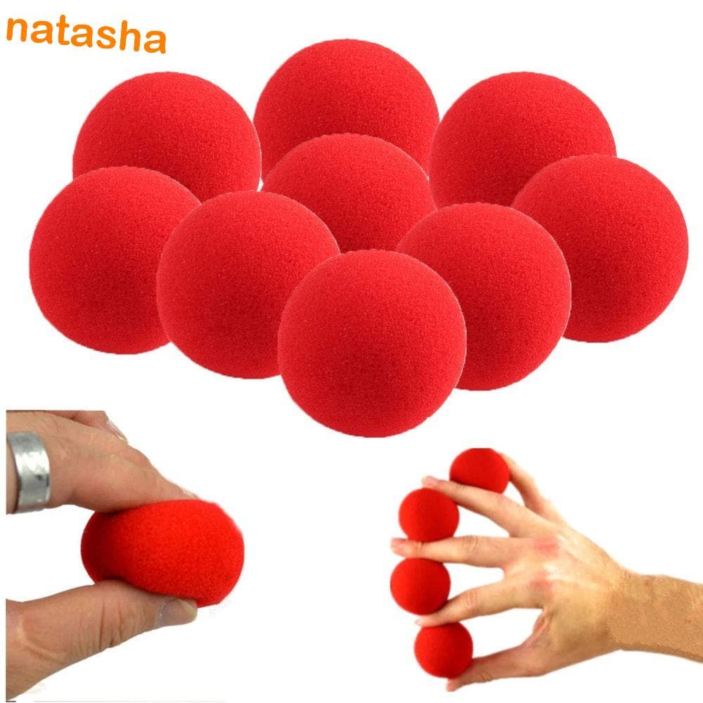 NATASHA Acessórios Mágico De Esponja De Dedo Mágicos Circulares 2,5cm/3,5cm/4,5cm Grandes Esponjas Fechadas Truques