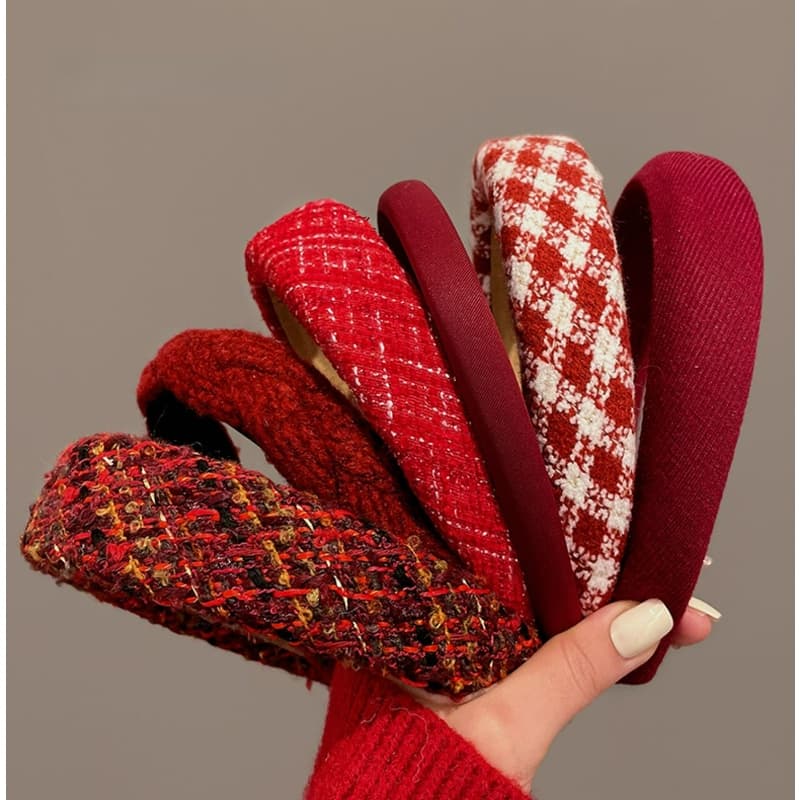 Fita Vermelha De Natal Cabelo De Pressão Para Meninas Femininas