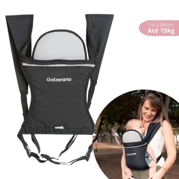 Canguru Balbi Prático II Galzerano Preto Cinza 9160PTC