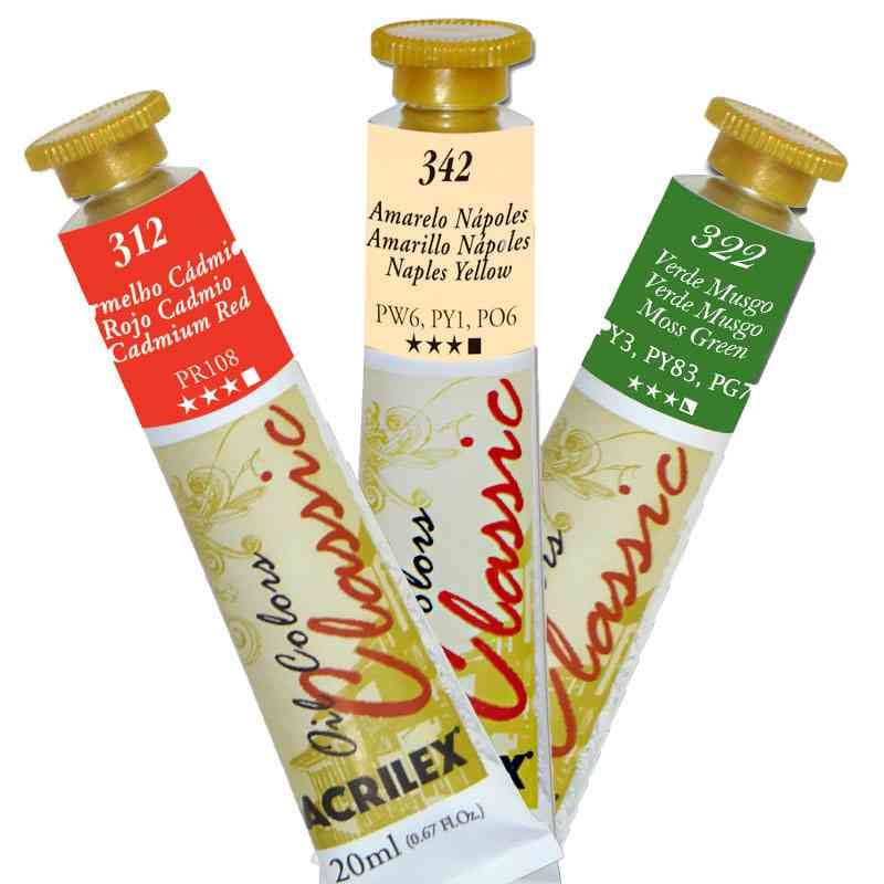 Tinta a Óleo Oil Colors Classic 20ml Clássica Acrilex