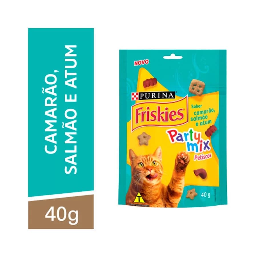 Petisco Friskies Sabor Camarão Para Gatos 40g