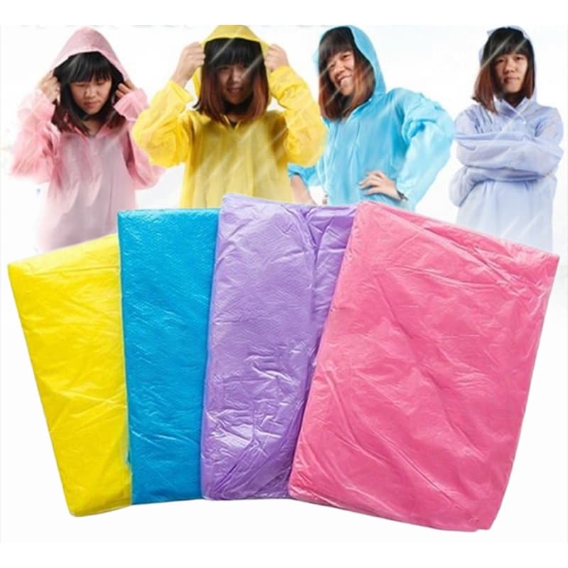 Capa Para Chuva Transparente Colorida Descartável Unissex Crianças E Adultos Unidade